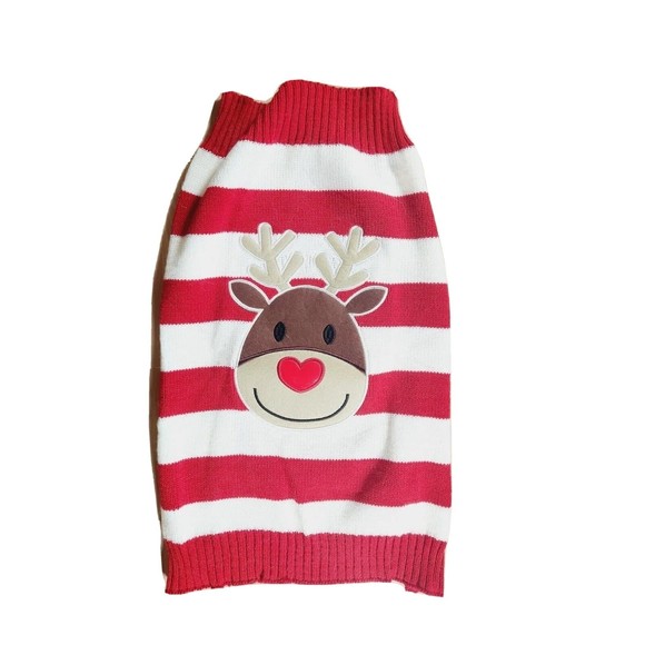 Adorable Christmas Rudolph The Red Nosed Reindeer‎ Sweater for Dogs (XL) - Picture 1 of 5